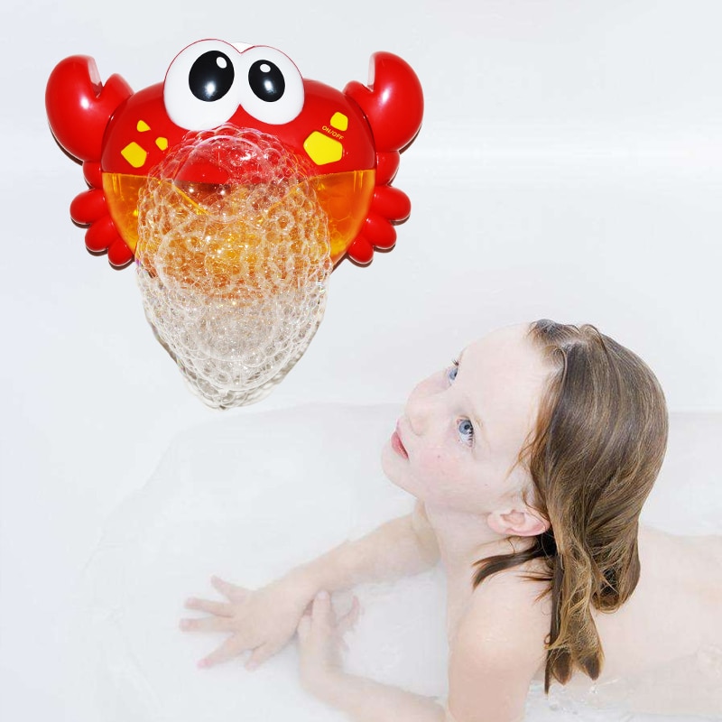 Bubble Crabs Baby Bath Toy Funny Toddler Bath Bubble Maker Pool Swimming Bathtub Soap Machine Toys for Children Gift